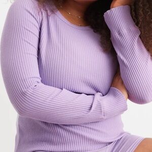 Aerie Fireside Ribbed Long Sleeve Crewneck – Size Small